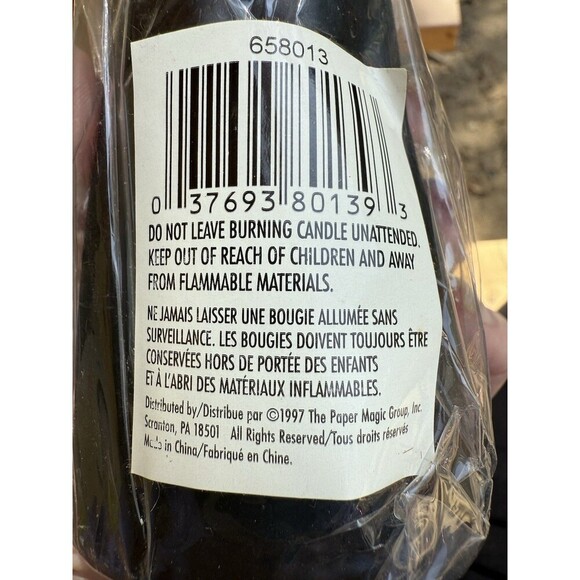 Vintage Halloween Spooky Ghoul Candle 5” Wrapped Unused From Bradlees 1997 - Picture 6 of 6